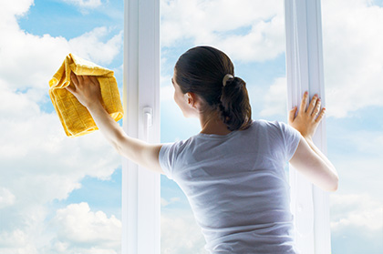 washing windows